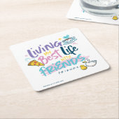 FRIENDSと最高のの生活™ スクエアペーパーコースター (アングル)