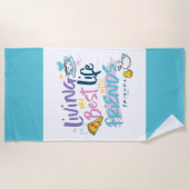 FRIENDSと最高のの生活™ ビーチタオル (正面)