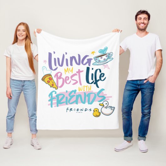 FRIENDSと最高のの生活™ フリースブランケット (インサイチュ)