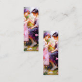 FriendsとFlowersブックマーク スキニー名刺 (正面/裏面)