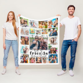FRIENDSスクリプ最高のト19フォトコラージュのトレンディー フリースブランケット
