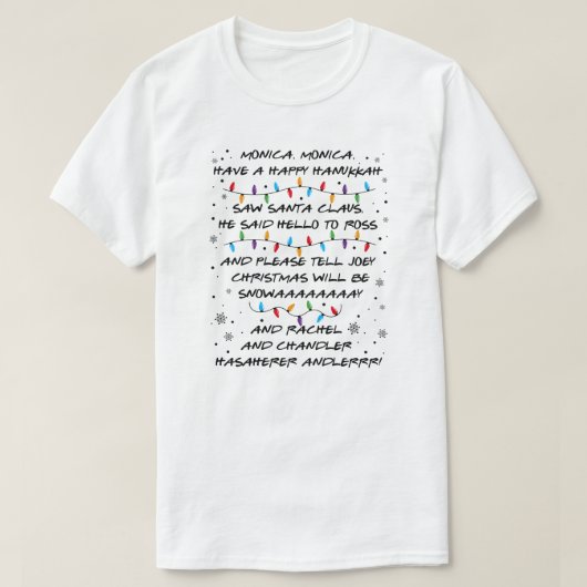 Friends風クリスマス Tシャツ (デザイン正面)