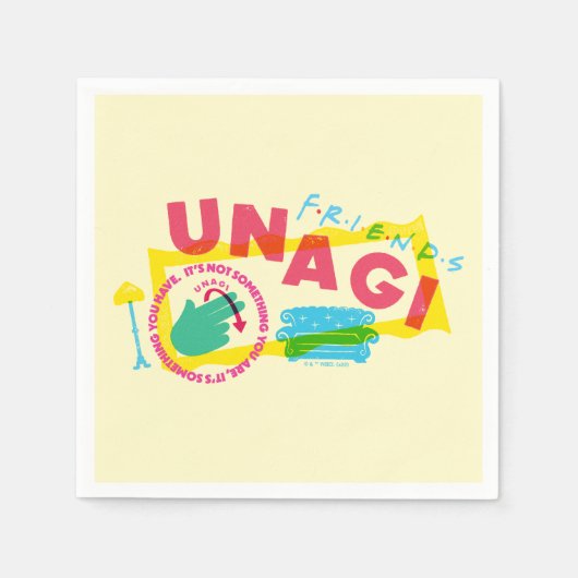 FRIENDS™うなぎ スタンダードカクテルナプキン (正面)