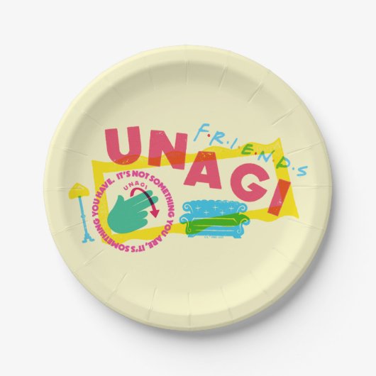 FRIENDS™うなぎ ペーパープレート (正面)