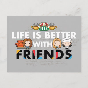 FRIENDS™ ちびキャラアート インビテーションポストカード