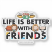 FRIENDS™ ちびキャラアート シール (正面)