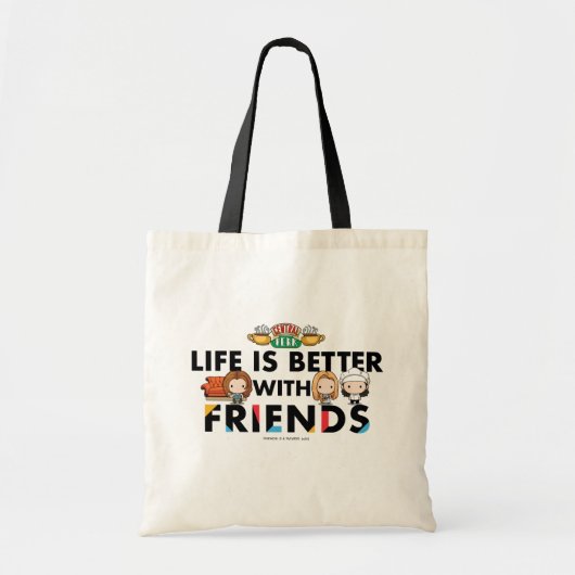 FRIENDS™ ちびキャラアート トートバッグ (正面)