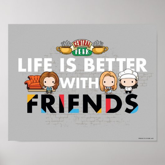 FRIENDS™ ちびキャラアート ポスター (正面)