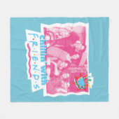 FRIENDS™とのチリン フリースブランケット (正面(横))