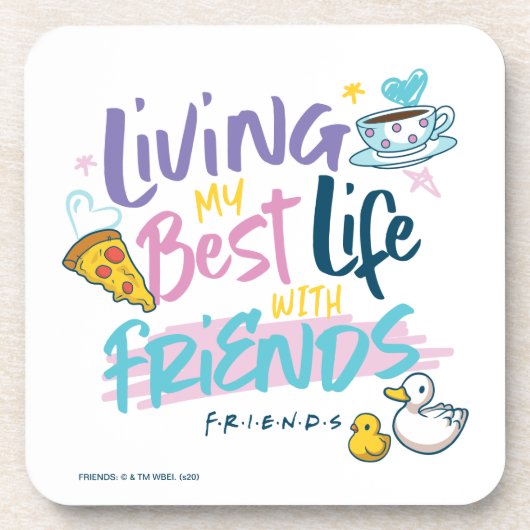 FRIENDS™と最高の人生を コースター (正面)