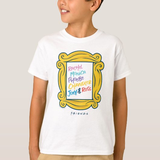 FRIENDS™ ののぞき穴の名前 Tシャツ (正面)