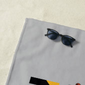 FRIENDS™のチビ（小さくかわいく書いた感じ）アート ビーチタオル (インサイチュ)