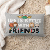 FRIENDS™のチビ(小さくかわいく書いた感じ)アート ランバークッション (ブランケット)