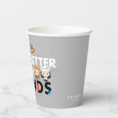 FRIENDS™のチビ（小さくかわいく書いた感じ）アート 紙コップ (裏面)