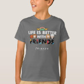 FRIENDS™のチビ（小さくかわいく書いた感じ）アート Tシャツ (正面)