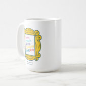 FRIENDS™ の名前とのぞき穴デザイン コーヒーマグカップ (正面左)