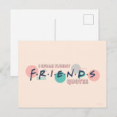 FRIENDS™の名言をスラスラと ポストカード (正面/裏面)