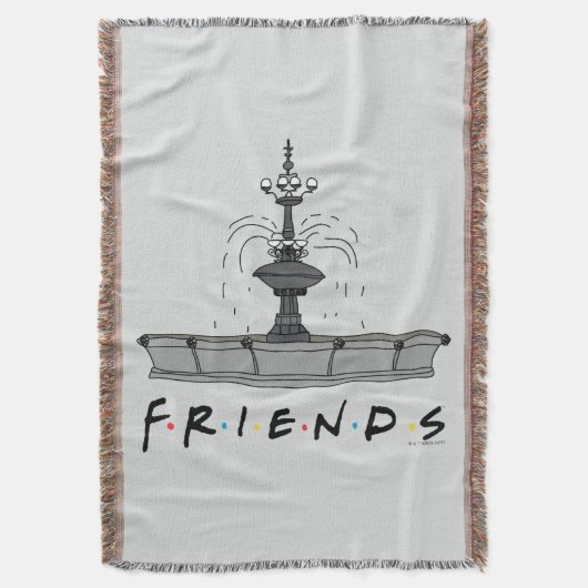 FRIENDS™の噴水 スローブランケット (正面縦)