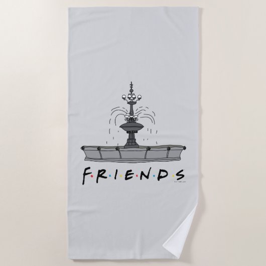 FRIENDS™の噴水 ビーチタオル (正面)