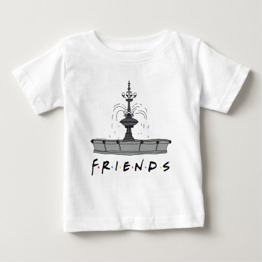 FRIENDS™の噴水 ベビーTシャツ (正面)