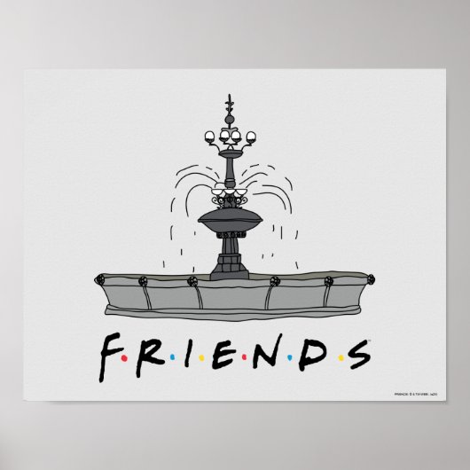 FRIENDS™の噴水 ポスター (正面)