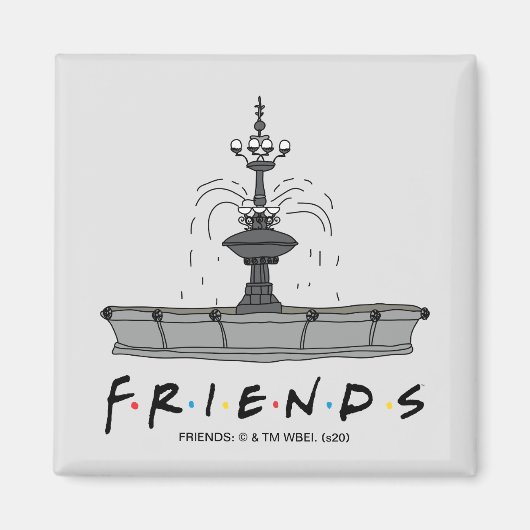 FRIENDS™の噴水 マグネット (正面)