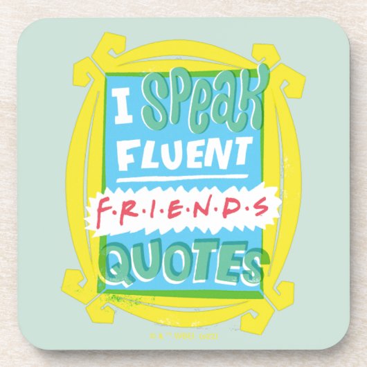FRIENDS™の引用が流暢に話せる - のぞき穴 コースター (正面)