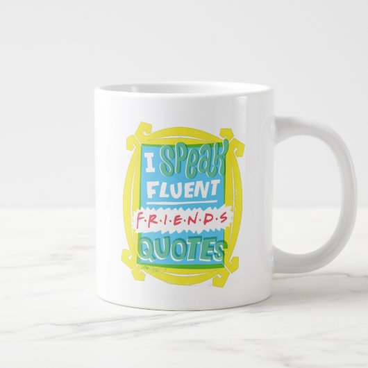 FRIENDS™の引用が流暢に話せる - のぞき穴 ジャンボコーヒーマグカップ (右)