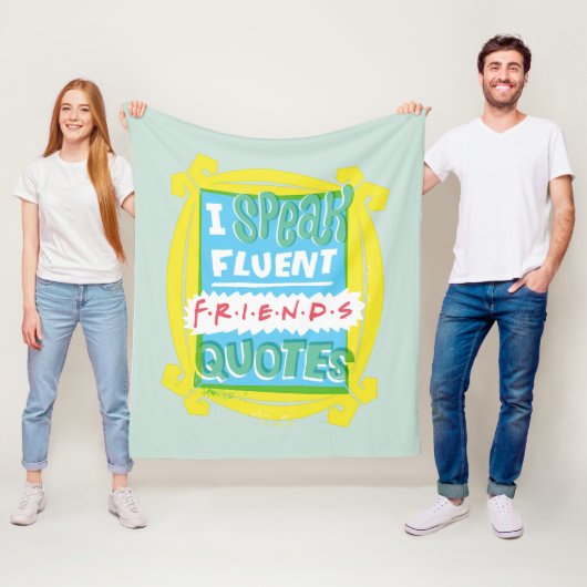 FRIENDS™の引用が流暢に話せる - のぞき穴 フリースブランケット (インサイチュ)