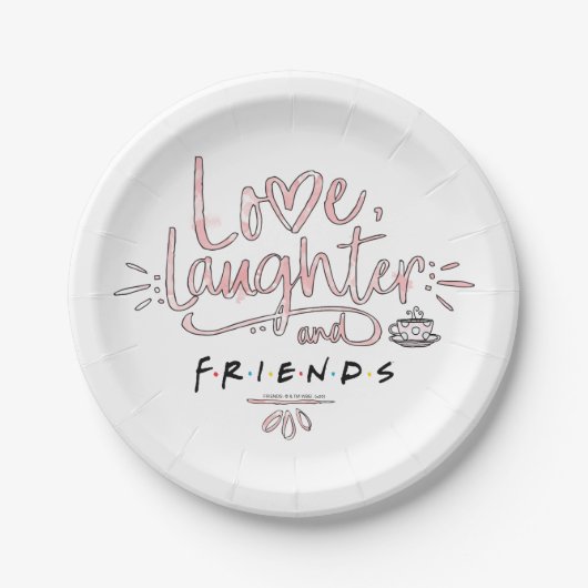 FRIENDS™の愛と笑い ペーパープレート (正面)