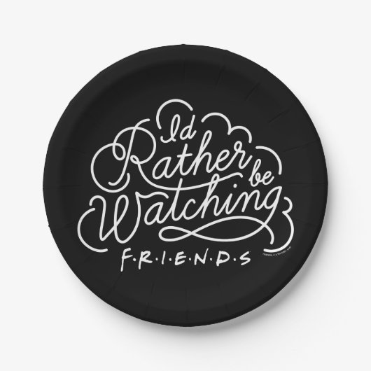 FRIENDS™の脚本を見る方がいい ペーパープレート (正面)