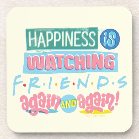FRIENDS™を何度も観る幸せ コースター (正面)