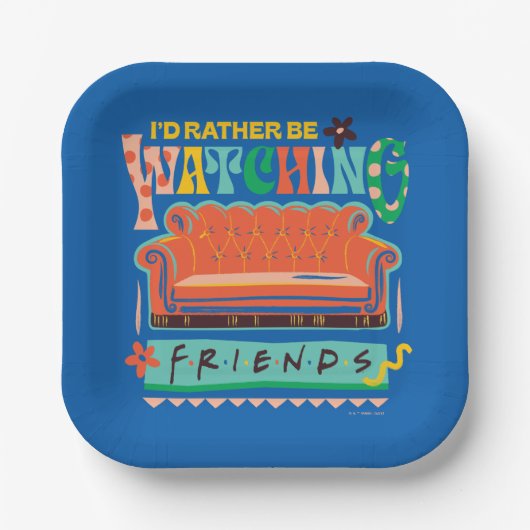 FRIENDS™を見るのが一番！ビブラントグラフィック ペーパープレート (正面)