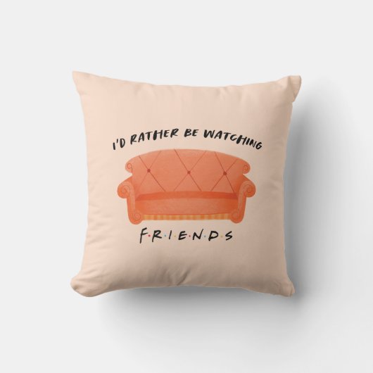 FRIENDS™を見るのが好き クッション (正面)