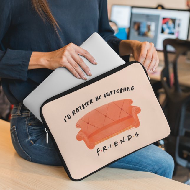 FRIENDS™を見るのが好き ラップトップスリーブ (クリエイターアップロード済み)