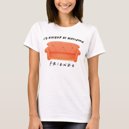 FRIENDS™を見るのが好き Tシャツ (正面)