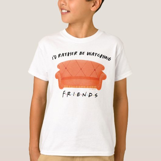 FRIENDS™を見るのが好き Tシャツ (正面)