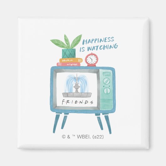 FRIENDS™を見る幸せ マグネット (正面)