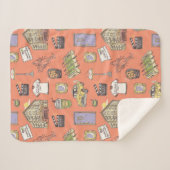 FRIENDS™アイコンカラフルパターン シェルパブランケット (正面(横))