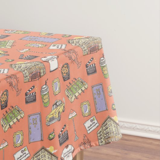 FRIENDS™アイコンカラフルパターン テーブルクロス (インサイチュ)