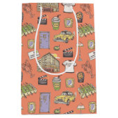 FRIENDS™アイコンカラフルパターン ミディアムペーパーバッグ (正面)