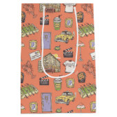 FRIENDS™アイコンカラフルパターン ミディアムペーパーバッグ (裏面)