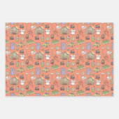 FRIENDS™アイコンカラフルパターン ラッピングペーパーシート (正面3)