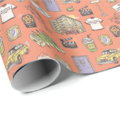 FRIENDS™アイコンカラフルパターン ラッピングペーパー (ロールコーナー)