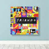FRIENDS™ アイコン柄 キャンバスプリント (インサイチュ (ウッドフロア))