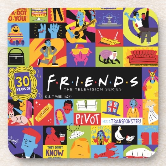 FRIENDS™ アイコン柄 コースター (正面)
