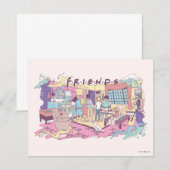 FRIENDS™ | アパートのキャラクターイラスト ノートカード (正面/裏面)