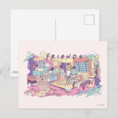 FRIENDS™ | アパートのキャラクターイラスト ポストカード (正面/裏面)