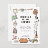 FRIENDS™ ウォーターカラーアイコン ブライダルシャワー ポストカード (正面/裏面)