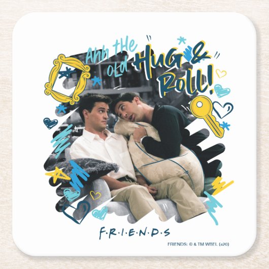 FRIENDS™ | オールド・ハグ・アンド・ロール スクエアペーパーコースター (正面)